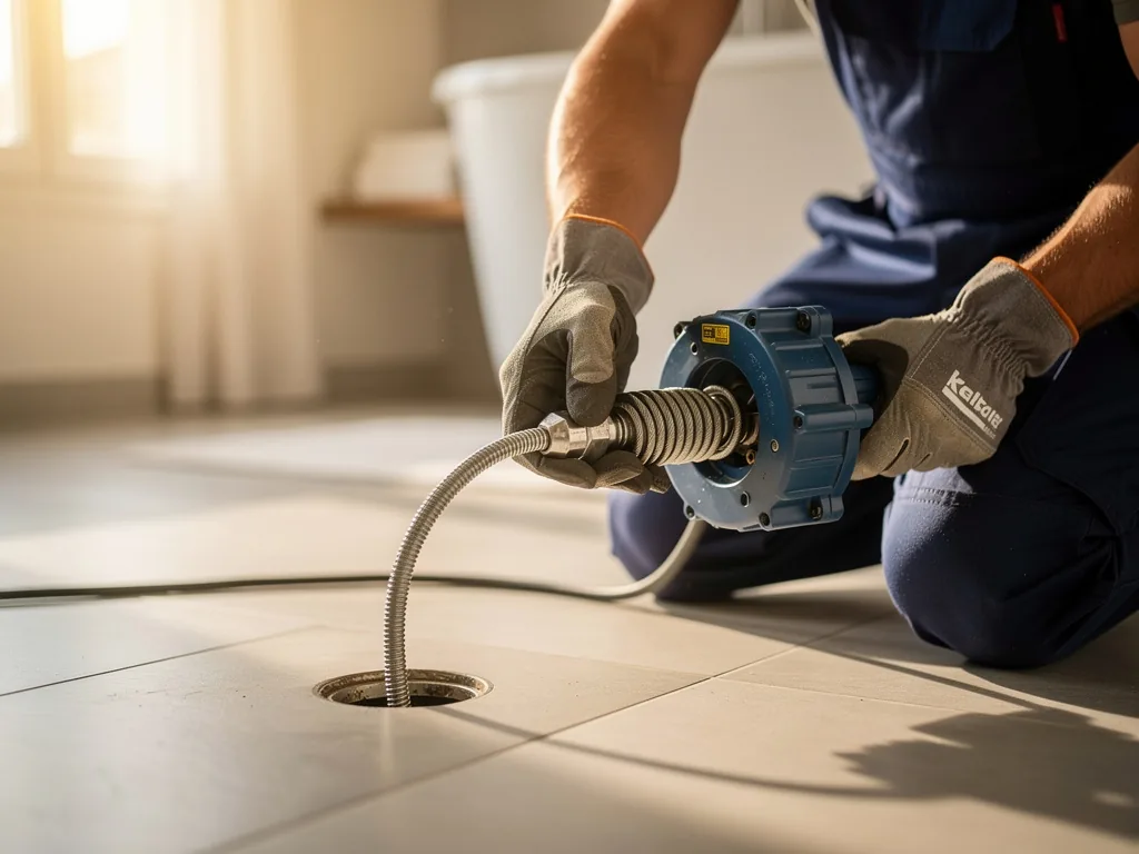 Intervention plombier à Cergy : artisan au travail